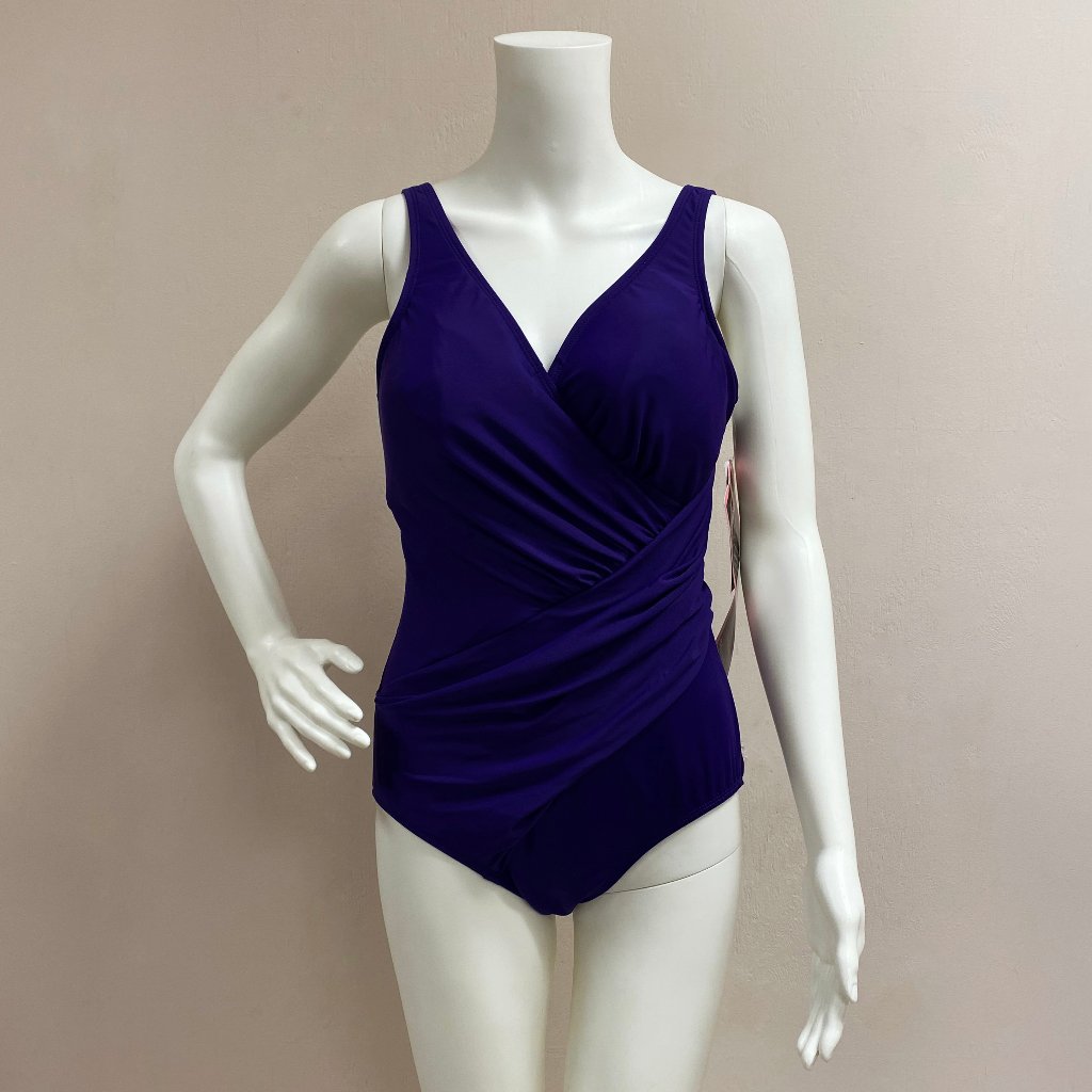 Miraclesuit Oceanus Purple Bathing Suit
